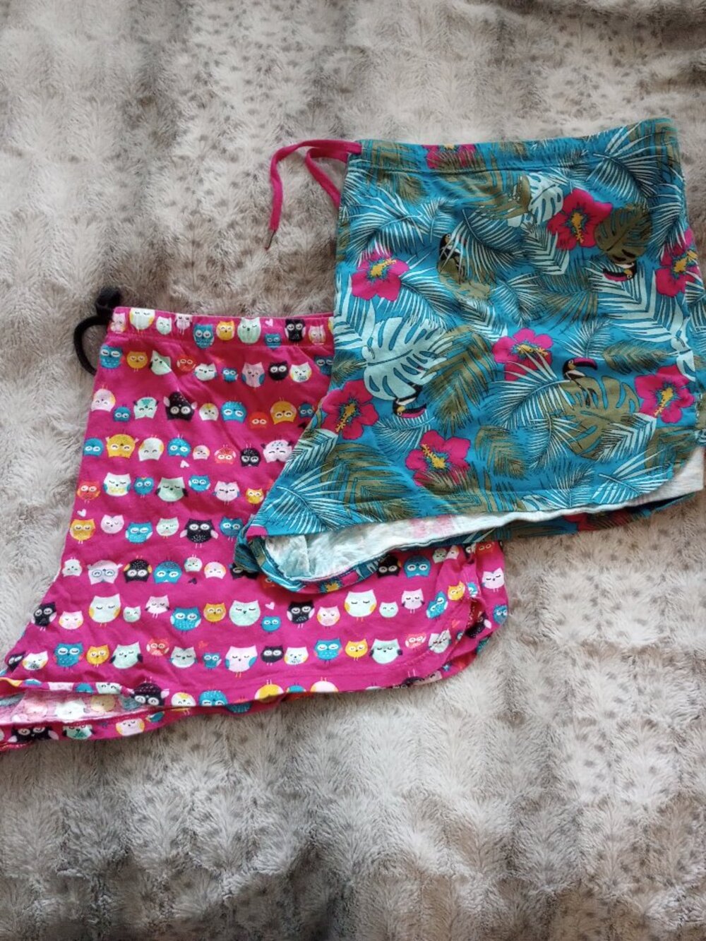 Lot of 2 Cotton Secret Treasures Sleepwear Sleep Shorts, Size 3x, Pre-Owned